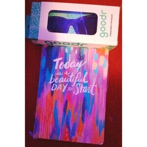 Goodr Sunglasses Vanguard Visionary & Colorful Motivational Journal-New